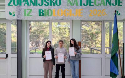 Patrik Matošović županijski prvak iz biologije, osmašice ostvarile zapažene rezultate
