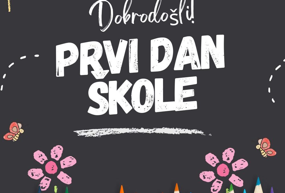 Obavijest o početku nove školske godine